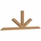 Ekena Millwork Saratoga Smooth Timber Gable Bracket, Western Red Cedar, 84"W x 28"H x 3 1/2"D x 3 1/2"F, 8/12 Pitch GBW084X28X0404SAR00SWR - alternate 3